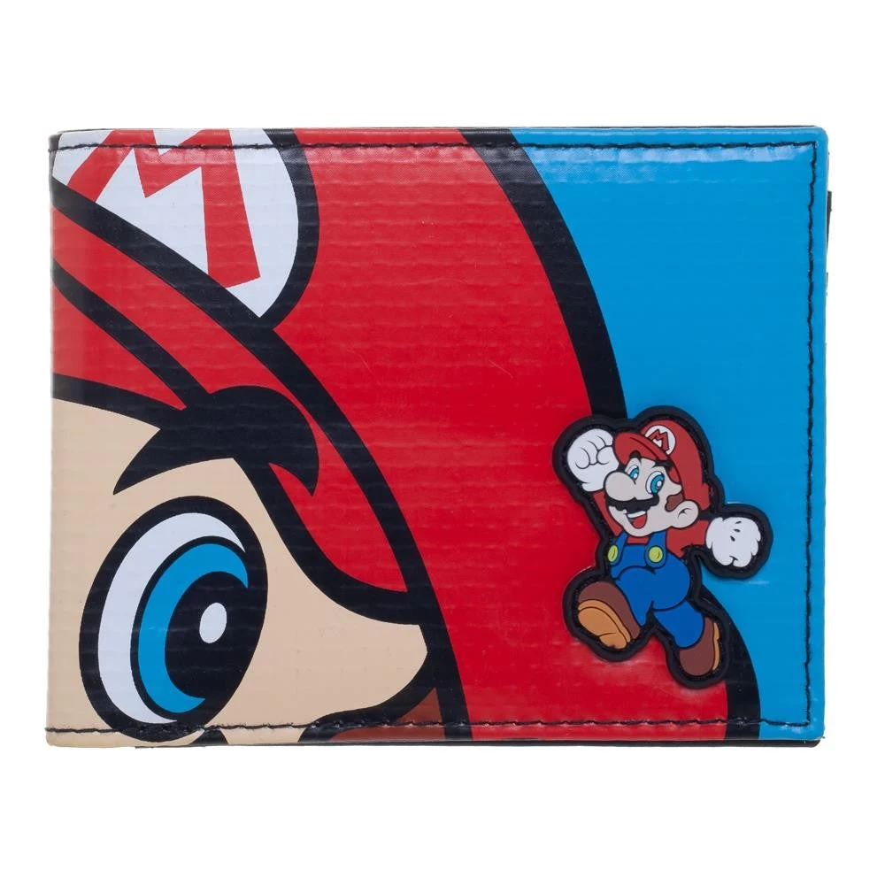 Bioworld Super Mario Vinyl Sign Bi-Fold Wallet 1 Bioworld Super Mario Vinyl Sign Bi-Fold Wallet