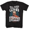 Silence Of The Lambs Wavy Lambs Text T-Shirt