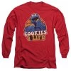 Men's Sesame Street Cookies 4 Life Long Sleeve Tee