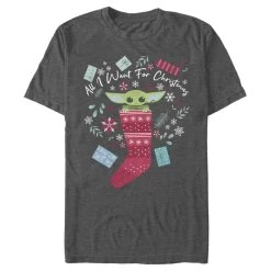 Star Wars The Mandalorian Christmas The Child Stocking Stuffer T-Shirt