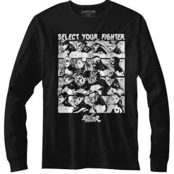 Men's Street Fighter Select Screen Long Sleeve Tee