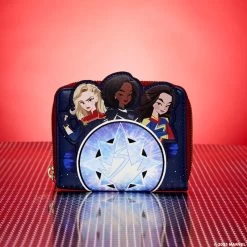 Loungefly Marvel The Marvels Glow Zip Around Wallet -Fashion T Shirt Shop THE MARVELS 034 80b31e9c 0b86 41af b38a bdfb71e312c4