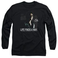 Men's Jurassic Park Life Finds A Way Long Sleeve Tee
