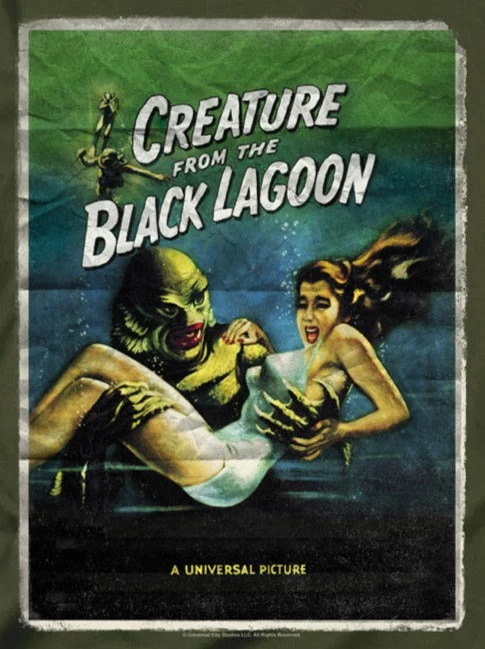 Creature One Sheet Universal Monsters T-Shirt 2 Creature One Sheet Universal Monsters T-Shirt - Image 2