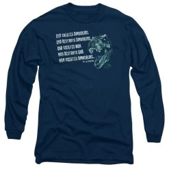 Men's Jurassic Park God Creates Dinosaurs Long Sleeve Tee
