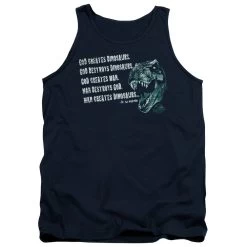 Men's Jurassic Park God Creates Dinosaurs Tank Top