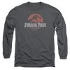 Men's Jurassic Park Faded Logo Long Sleeve Tee