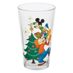 Bioworld Disney Mickey & Minnie Holiday 16 Oz. Pint Glasses - Set Of 4 -Fashion T Shirt Shop VG8EGYDSY 3