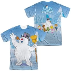 Men's Frosty The Snowman Frosty Wave Sublimated Tee -Fashion T Shirt Shop WBM682FB ATPP