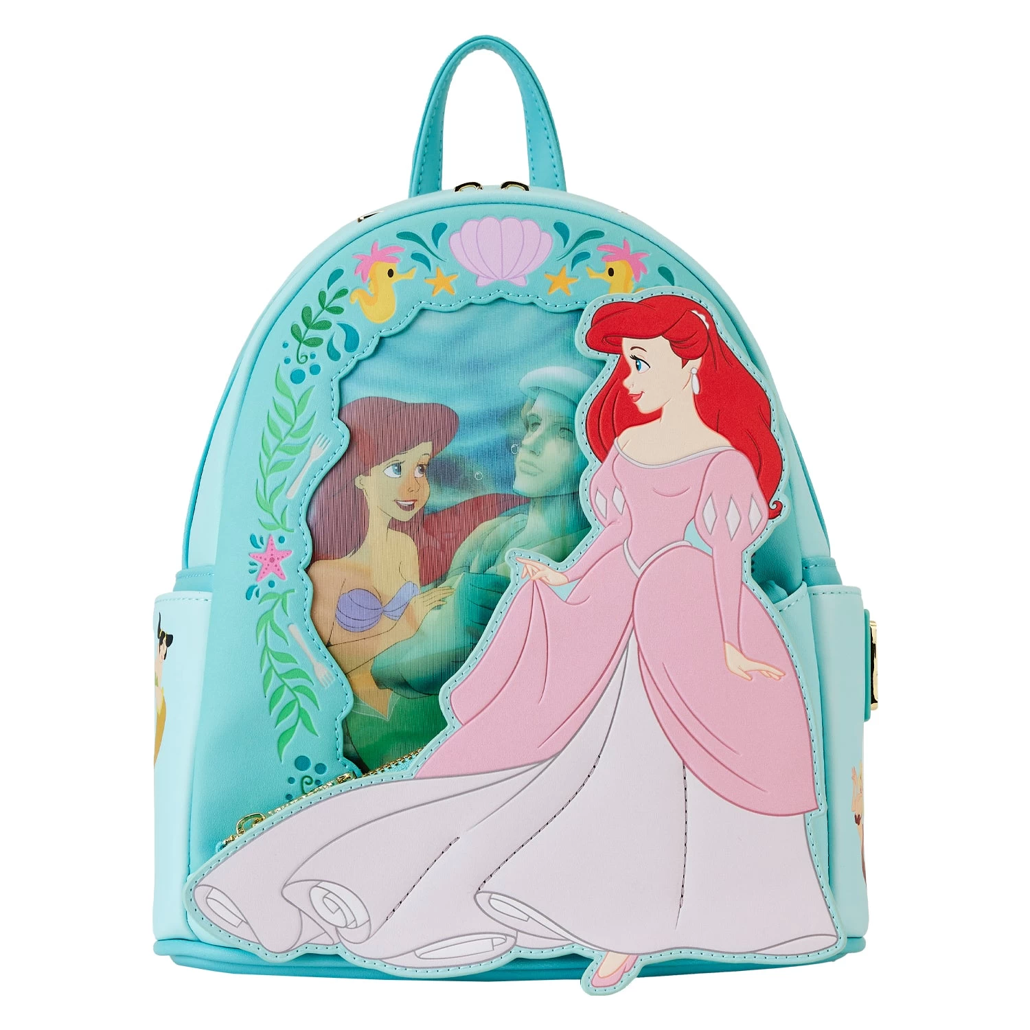 Loungefly Disney Little Mermaid Princess Lenticular Mini Backpack 1 Loungefly Disney Little Mermaid Princess Lenticular Mini Backpack