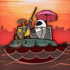 Loungefly Pixar Moments Wall-E Date Night LE 3" Collector Box Pin -Fashion T Shirt Shop WDPN3015 LFPIXARMOMENTSWALLEDATENIGHT3INCOLLECTORBOXPIN0940PINFRONT