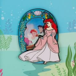 Loungefly Disney Little Mermaid Princess Lenticular 3" Limited Edition Collector Box Pin -Fashion T Shirt Shop WDPN3125 LFDISNEYTHELITTLEMERMAIDPRINCESSLENTICULAR3INPIN4739PINFRONT