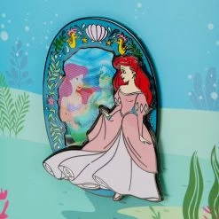 Loungefly Disney Little Mermaid Princess Lenticular 3" Limited Edition Collector Box Pin -Fashion T Shirt Shop WDPN3125 LFDISNEYTHELITTLEMERMAIDPRINCESSLENTICULAR3INPIN4743LENTICULAR