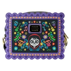 Loungefly Disney Pixar Coco Miguel Floral Skull Crossbody -Fashion T Shirt Shop WDTB2884 LFDISNEYPIXARCOCOMIGUELFLORALSKULLCROSSBODY4117BACK