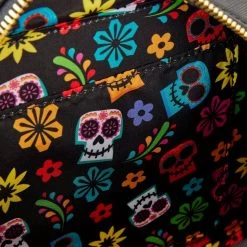Loungefly Disney Pixar Coco Miguel Floral Skull Crossbody -Fashion T Shirt Shop WDTB2884 LFDISNEYPIXARCOCOMIGUELFLORALSKULLCROSSBODY4123INSIDE