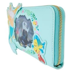 Loungefly Disney Little Mermaid Princess Lenticular Wristlet -Fashion T Shirt Shop WDWA2623 LFDSIENYTHELITTLEMERMAIDPRINCESSLENTICULARZIPAROUNDWALLET3913SIDE