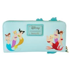 Loungefly Disney Little Mermaid Princess Lenticular Wristlet -Fashion T Shirt Shop WDWA2623 LFDSIENYTHELITTLEMERMAIDPRINCESSLENTICULARZIPAROUNDWALLET3914BACK