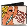 Star Wars Chewbacca Carrying C3-Po Bi-Fold Wallet