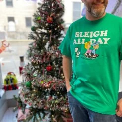 Peanuts Sleigh All Day Christmas T-Shirt -Fashion T Shirt Shop image 5f2830e2 b2e3 4e56 aa08 31fa8275ee9c