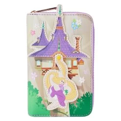 Loungefly Disney Tangled Rapunzel Swinging From Tower Zip Wallet