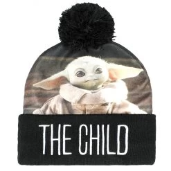 Bioworld Star Wars The Mandalorian The Child Sublimated Cuff Pom Beanie