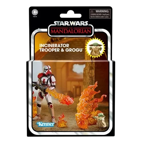 Hasbro Star Wars The Vintage Collection 3 3/4-Inch Deluxe Incinerator Trooper And Grogu Action Figure 1 Hasbro Star Wars The Vintage Collection 3 3/4-Inch Deluxe Incinerator Trooper And Grogu Action Figure