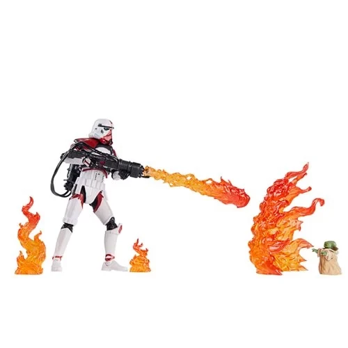 Hasbro Star Wars The Vintage Collection 3 3/4-Inch Deluxe Incinerator Trooper And Grogu Action Figure 3 Hasbro Star Wars The Vintage Collection 3 3/4-Inch Deluxe Incinerator Trooper And Grogu Action Figure - Image 3