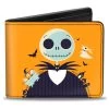 Disney The Nightmare Before Christmas Stylized Jack Cemetery Pose Bi-Fold Wallet